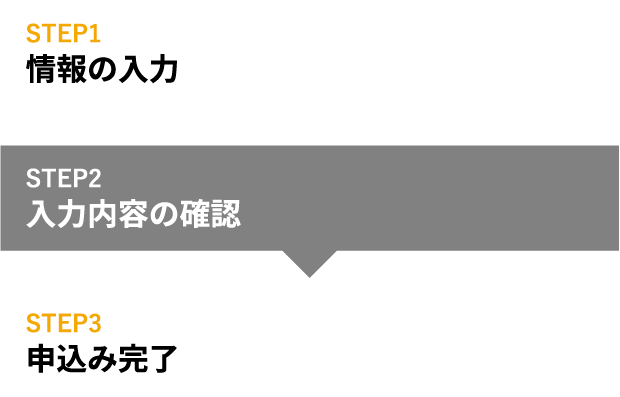 採用申込みフォームフロー